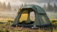 Tent 4 Person Tents for Camping with 2 Doors & Rainfly | Portable Waterproof & Windproof Tents, Large Mesh Ventilation, Easy Setup Family Tent for Camping, Hiking and Backpacking — Lifestyle