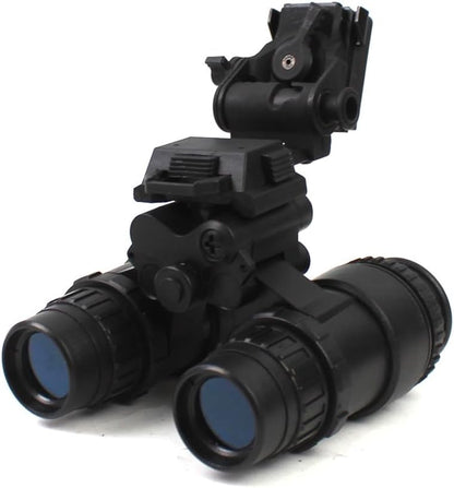 Tactical Binocular Night Vision Dummy Model PVS15 with NVG Stand Mount, Helmet No Function Night Vision Goggles Model Kit for Cosplay Prop Display