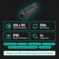 Thermal Monocular Hunting 256X192 50Hz Infrared Thermal Imaging Night Monocular IP66 Photo Video Recording App Connectivity — Results & Stats