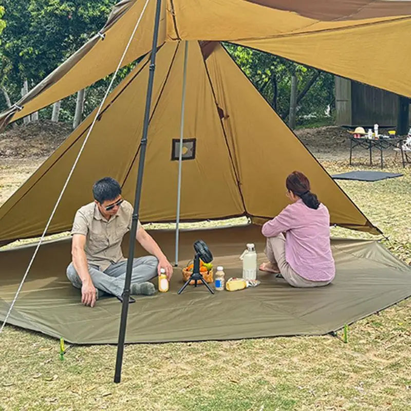 Camping Tent Carpet Mat Octagonal Camping Ground Sheet Octagonal Outdoor Waterproof Camping Tent Mat for Camping Picnics