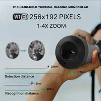 Thermal Monocular Hunting 256X192 50Hz Infrared Thermal Imaging Night Monocular IP66 Photo Video Recording App Connectivity