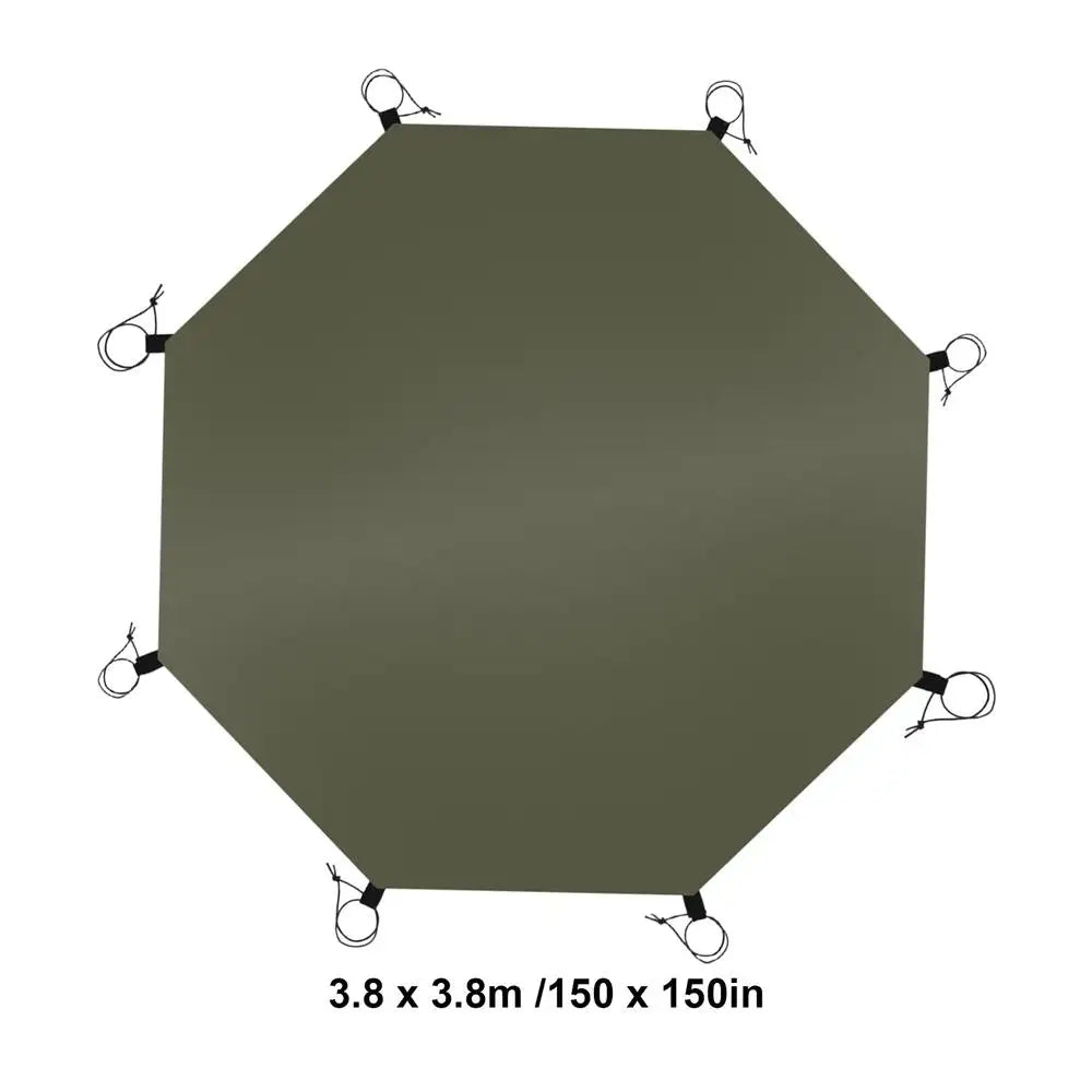 Camping Tent Carpet Mat Octagonal Camping Ground Sheet Octagonal Outdoor Waterproof Camping Tent Mat for Camping Picnics