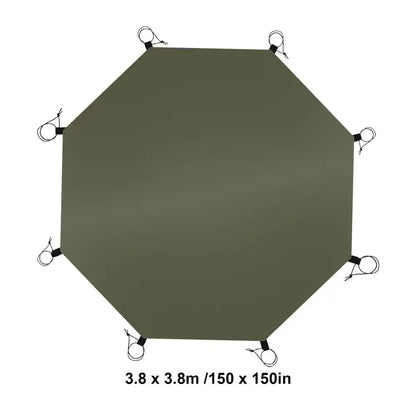Camping Tent Carpet Mat Octagonal Camping Ground Sheet Octagonal Outdoor Waterproof Camping Tent Mat for Camping Picnics