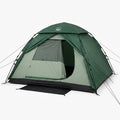 4 Person Camping Tent Built for All Weather, Dual Doors, Waterproof Rainfly, Mesh Ventilation System