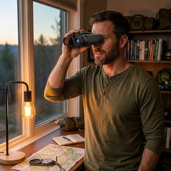 Night Vision Goggles Designed for Hunting, 4K Digital Imaging, Head Mounted, Infrared Technology