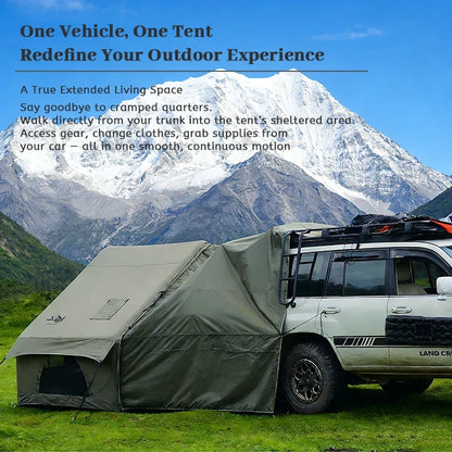 PAKICETUS Inflatable Camping Tent 4-8 People with Windows Portable Water-Resistant Camping Tent