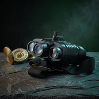 Upgraded Hunting Night Vision Goggles, Head-Mounted Night Vision Binoculars, 8X Digital Zoom, Built-In Compass, Key Backlight — Studio Shot