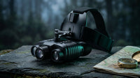 Upgraded Hunting Night Vision Goggles, Head-Mounted Night Vision Binoculars, 8X Digital Zoom, Built-In Compass, Key Backlight — Lifestyle
