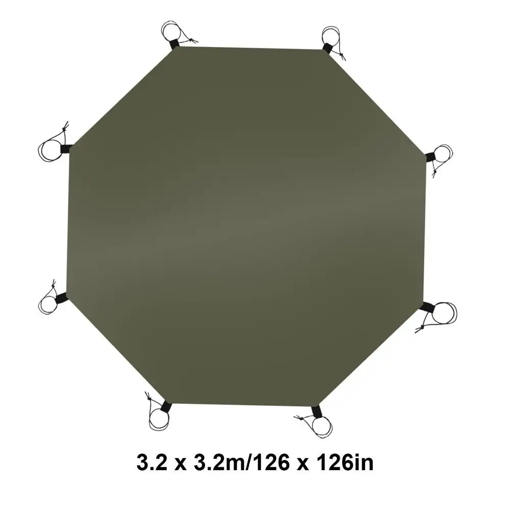 Camping Tent Carpet Mat Octagonal Camping Ground Sheet Octagonal Outdoor Waterproof Camping Tent Mat for Camping Picnics