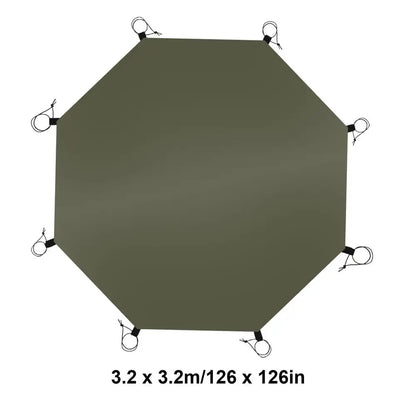 Camping Tent Carpet Mat Octagonal Camping Ground Sheet Octagonal Outdoor Waterproof Camping Tent Mat for Camping Picnics