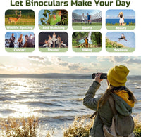 High Power 15X50 Binoculars for Adults BAK4 Prism FMC Lens - Black | BAK4 Prism FMC Lens,15X,50Mm Big Eyepiece,Fogproof & Waterproof,Viewing Field of 1200 Meters,Adjustable Focus