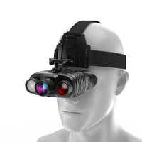 Upgraded Hunting Night Vision Goggles, Head-Mounted Night Vision Binoculars, 8X Digital Zoom, Built-In Compass, Key Backlight