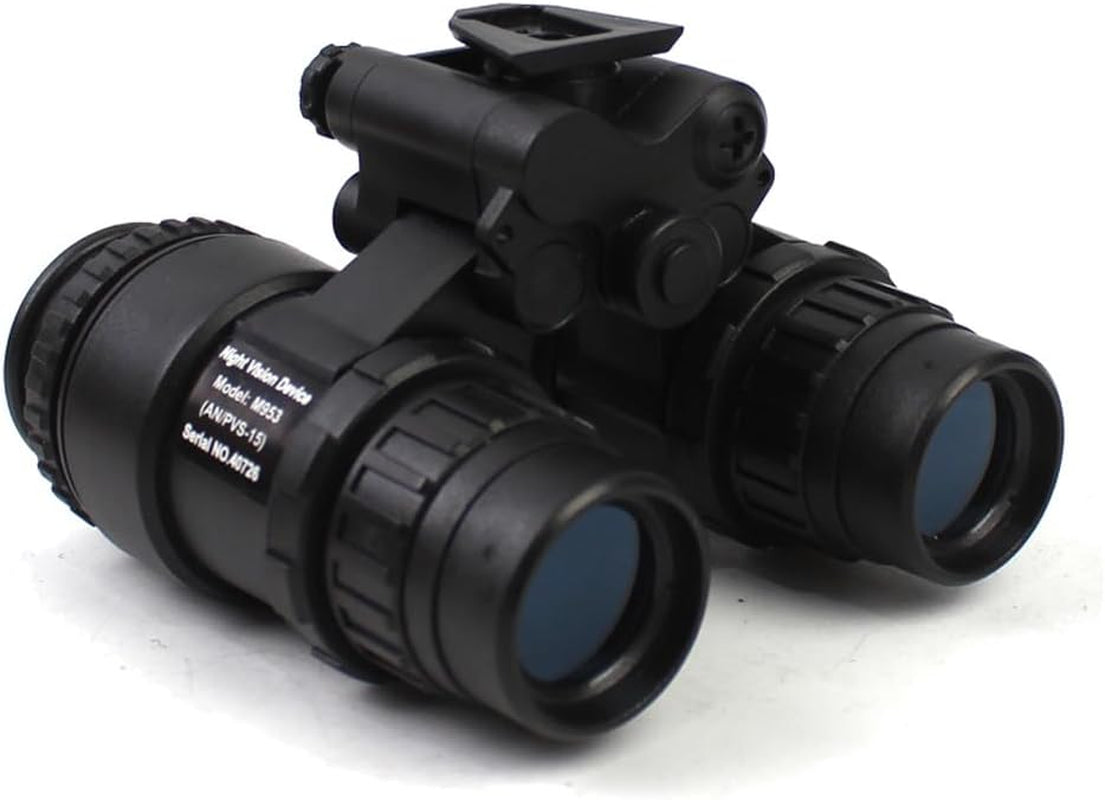 Tactical Binocular Night Vision Dummy Model PVS15 with NVG Stand Mount, Helmet No Function Night Vision Goggles Model Kit for Cosplay Prop Display