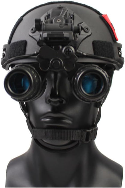 Tactical Binocular Night Vision Dummy Model PVS15 with NVG Stand Mount, Helmet No Function Night Vision Goggles Model Kit for Cosplay Prop Display