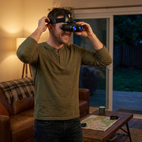Upgraded Hunting Night Vision Goggles, Head-Mounted Night Vision Binoculars, 8X Digital Zoom, Built-In Compass, Key Backlight — Lifestyle