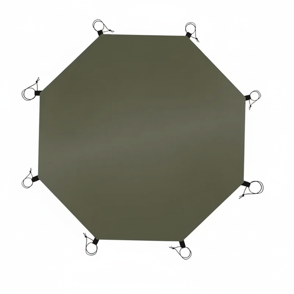 Camping Tent Carpet Mat Octagonal Camping Ground Sheet Octagonal Outdoor Waterproof Camping Tent Mat for Camping Picnics